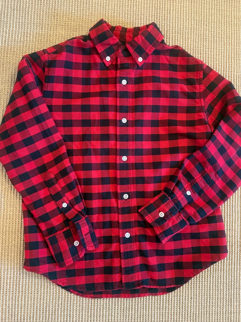Crewcuts Red and Black Plaid Boy’s Shirt